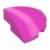 Brick Round Corner, Curved 3 × 3 × 1 Quarter Circle Dark Pink