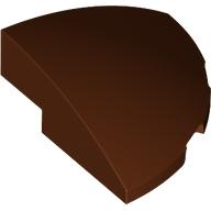 Brick Round Corner, Curved 3 × 3 × 1 Quarter Circle Reddish Brown