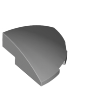 Brick Round Corner, Curved 3 × 3 × 1 Quarter Circle Hellblaugrau