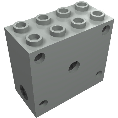 Technic Gearbox 2 × 4 × 3 Hellgrau
