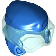 Wrap with Diving Mask, Trans-Light Blue Pattern Blue