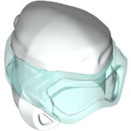 Wrap with Diving Mask, Trans-Light Blue Pattern White