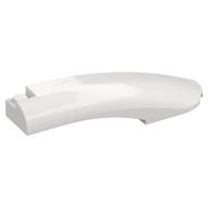 Brick Round, Curved 10 × 2 × 2 with Rounded End Right in White