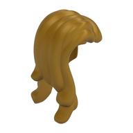 Hair Long on Left Side Pearl Gold