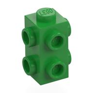 Brick Special 1 × 1 × 1 2/3 with 6 Studs on 3 Sides Bright Green