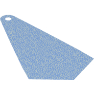 Neckwear Cape, Long, Triangular Mittelblau