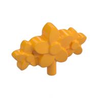 Headwear Accessory Flowers with Small Pin Bright Light Orange
