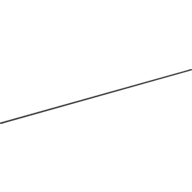 String, Thick 25cm Black