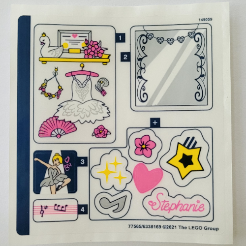 Sticker Sheet for Set 41670-1 [No Color/Any Color]