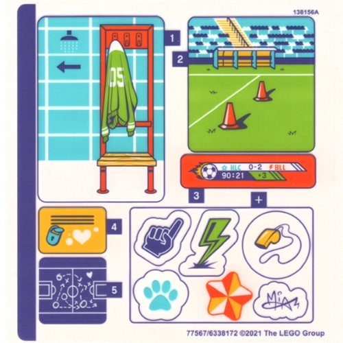 Stickerbogen für Set 41669-1 [Keine Farbe/Beliebige Farbe]