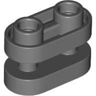 Stein speziell 1 × 2 abgerundet mit Mitte Stangen