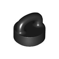 Tile Special Round 1 × 1 Special with Clip-Bar Black