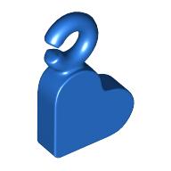 Pendant, Heart Blue