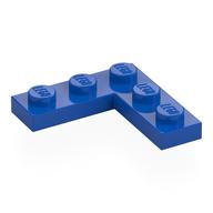 Plate 3 × 3 Corner Blue