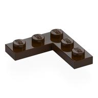 Plate 3 × 3 Corner Dark Brown