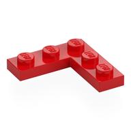Plate 3 × 3 Corner Red