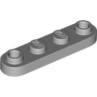 Plate Special 1 × 4 Rounded with 2 Open Studs Light Bluish Gray