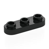 Platte speziell 1 × 3 abgerundet mit 3 offen Noppen