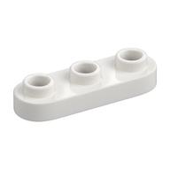 Plate Special 1 × 3 Rounded with 3 Open Studs White