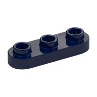 Plate Special 1 × 3 Rounded with 3 Open Studs Dark Blue