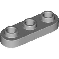 Plate Special 1 × 3 Rounded with 3 Open Studs Light Bluish Gray