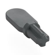 Technic Axle with Oval Panel Dark Bluish Gray