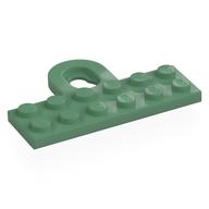 Plate Special 2 × 6 with Wall Mount Hook Sandgrün