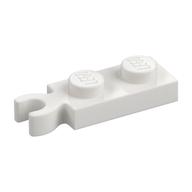 Plate Special 1 × 2 with Clip Vertical on End Weiß