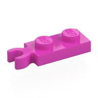 Plate Special 1 × 2 with Clip Vertical on End Dark Pink