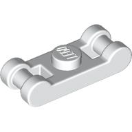 Plate Special 1 × 1 with Handle on 2 Ends White