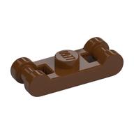 Plate Special 1 × 1 with Handle on 2 Ends Reddish Brown