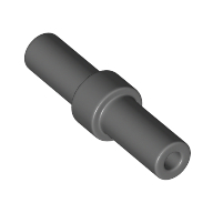 Bar 2L with Stop in Center Dark Bluish Gray