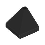 Dachstein 30° 1 × 1 × 2/3 doppelt Ecke Schwarz
