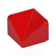 Brick Sloped 30° 1 × 1 × 2/3 Double Concave Red