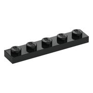 Platte 1 × 5 Schwarz