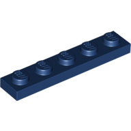 Platte 1 × 5 Dunkelblau