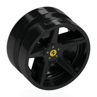 Wheel, Sport 21 × 11 with Ferrari Logo print Black