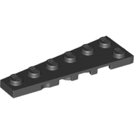 Wedge Plate 6 × 2 Left Black