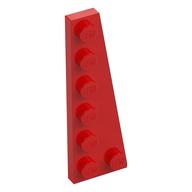 Keil Platte 6 × 2 rechts Rot