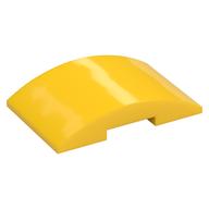 Brick Curved 4 × 6 Double, 2 × 4 Cutout Yellow