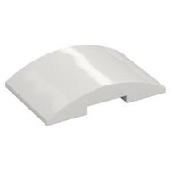 Brick Curved 4 × 6 Double, 2 × 4 Cutout White