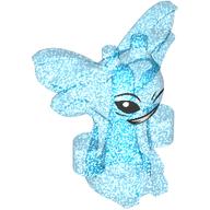 Creature, Pixie, Winking print Opal Trans-Dark Blue