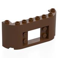 Panel 2 × 8 × 3 with Curved Sides