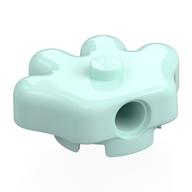 Brick Special, Hand 3 × 3 with Center Stud, 2 × 2 Anti-Studs Light Aqua
