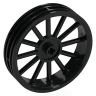 Wheel 56 × 13 with Spokes Schwarz