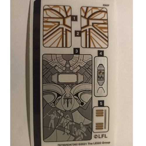 Sticker Sheet for Set 75310-1 [No Color/Any Color]
