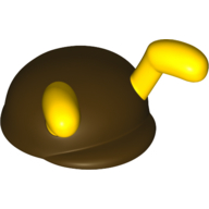 Nintendo Figure, Cap, Large, with Yellow Antennae Print Dunkelbraun
