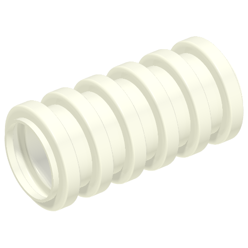 Hose, Ribbed 7mm D. 2L / 1.6cm White