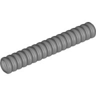 Hose, Ribbed 7mm D. 6L / 4.8cm Mattsilber