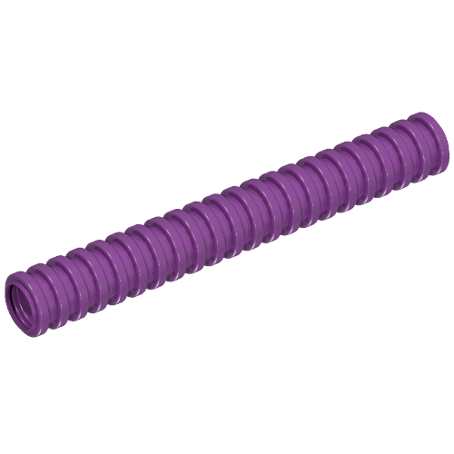 Hose, Ribbed 7mm D. 7L / 5.6cm Purple